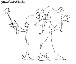 Как нарисовать волшебника поэтапно