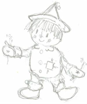 Рисунок волшебник изумрудного города карандашом