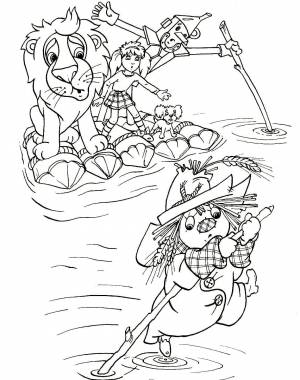 Раскраски волшебник изумрудного города