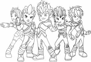 Раскраска защитники