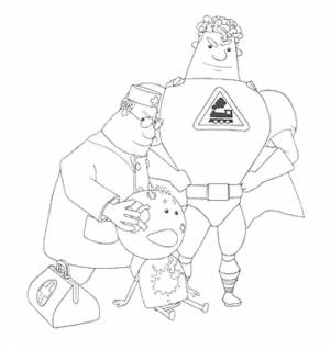 Раскраска Аркадий Паровозов 9