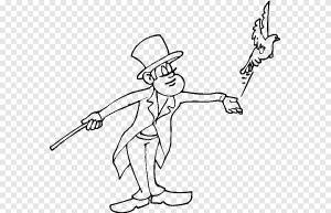 Рисунок Волшебник Книжка-раскраска, магия, угол, белый png