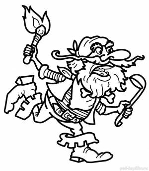 Бармалей рисунок детский