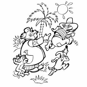 Бармалей раскраска