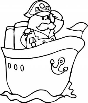 Раскраска моряк