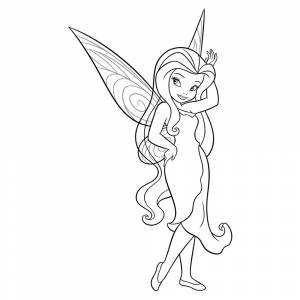 Раскраска Фея Серебрянка