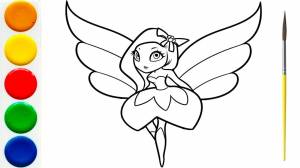 Рисуем и Раскрашиваем ФЕЯ