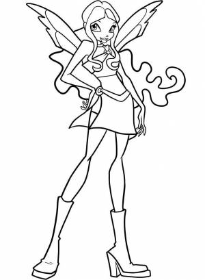 Раскраска Фея Лейла