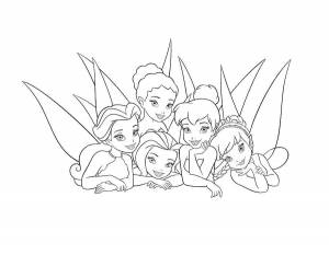 Раскраски Раскраска Фея Диснеевские мультфильмы