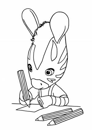 Раскраска непоседа зу