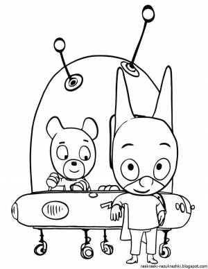 Раскраска непоседа зу