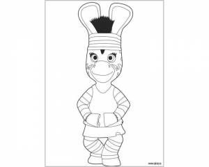 Раскраска Блестящая Зу