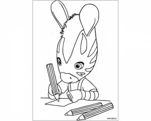 Раскраска Удивительная Зу