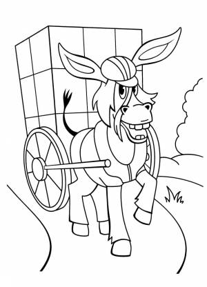 Раскраска Бременские музыканты 11