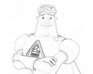 Раскраска Аркадий Паровозов