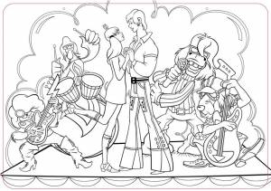 Коврик-раскраска Бременские музыканты 48х33