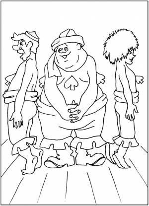 Раскраска Бременские музыканты