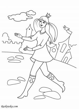 Раскраски Бременские музыканты принцесса