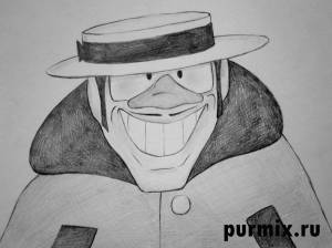 Как нарисовать Гениального сыщика из Бременских музыкантов