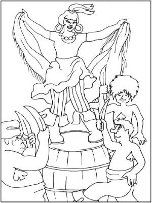 Раскраска Бременские музыканты