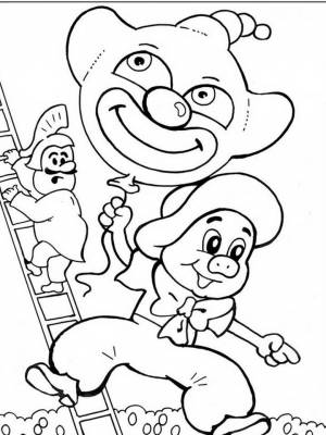 Раскраска Фунтик  для девочек