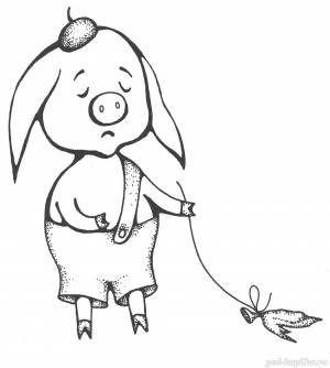 Фунтик раскраска