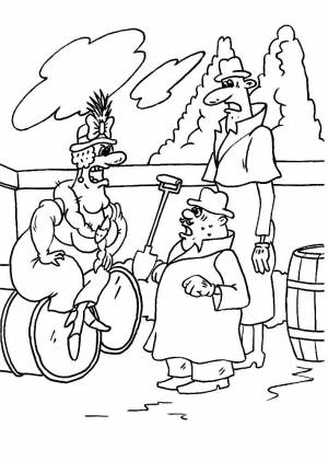 Раскраска Фунтик