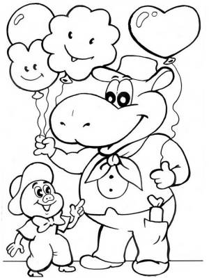 Раскраски Фунтик