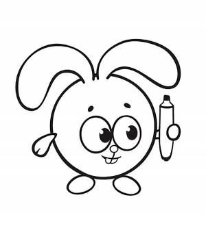 Раскраска Малышарики