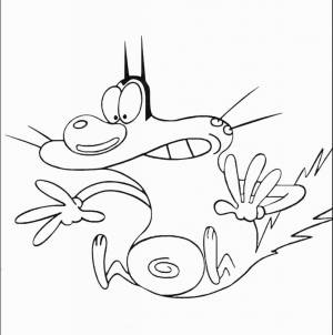 Раскраска огги и тараканы