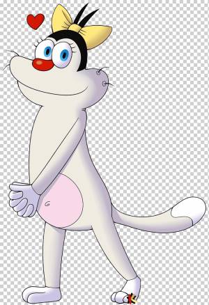 Oggy Olivia Cartoon Drawing, таракан, разное, млекопитающее, животные png