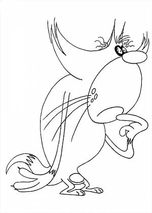 Раскраски Огги и тараканы