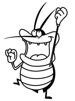 Рисунок детский таракан