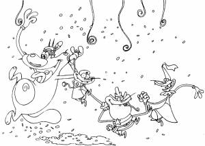 Раскраски Огги и тараканы