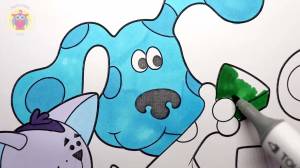 Подсказки Бульки \ Раскраска \ Раскраска для детей \ How to draw blue's clues