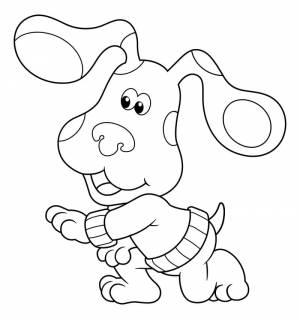 Раскраска Булька в кофте