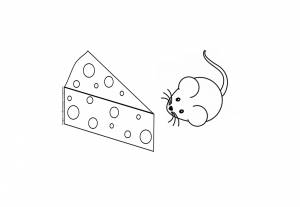 Раскраска сыр  и