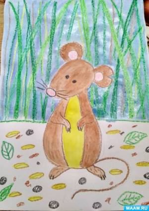 Мастер-класс «Поэтапное рисование «Мышонок Пик»