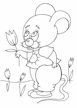 Раскраски Мышонок Пик