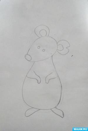 Мастер-класс «Поэтапное рисование «Мышонок Пик»