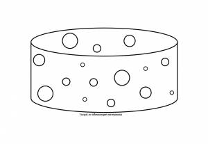 Раскраска сыр  и