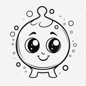 мультфильм пузырь раскраски для детей наброски эскиз рисунок вектор PNG , простой рисунок картины, простой контур картины, простой набросок картины PNG картинки и пнг рисунок для й загрузки