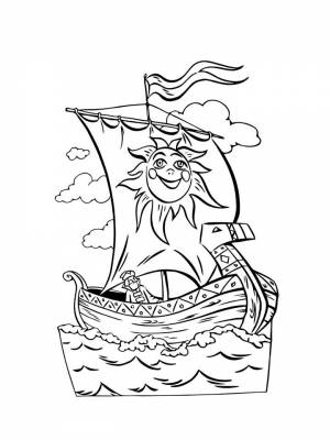 Раскраска Садко  для девочек