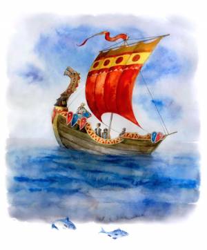 Иллюстрация Садко в стиле другое