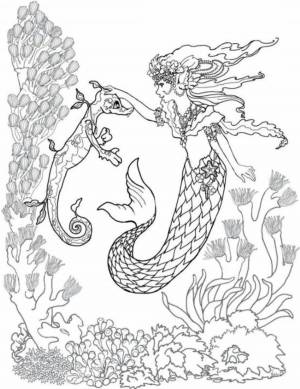 Раскраски Садко и морской царь