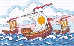 Рисунок к былине Садко карандашом лёгкие и красивые