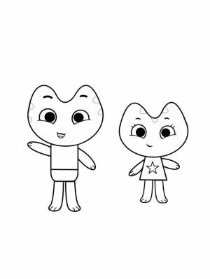 Раскраска Котики Вперед