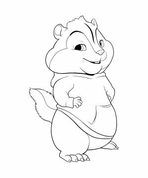 Раскраски Элвин и бурундуки