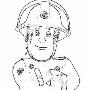 Пожарный Сэм раскраска для детей