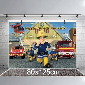 Название на заказ, пожарный, Сэм, день рождения, драгоценный двигатель, тема истребителей, сувениры